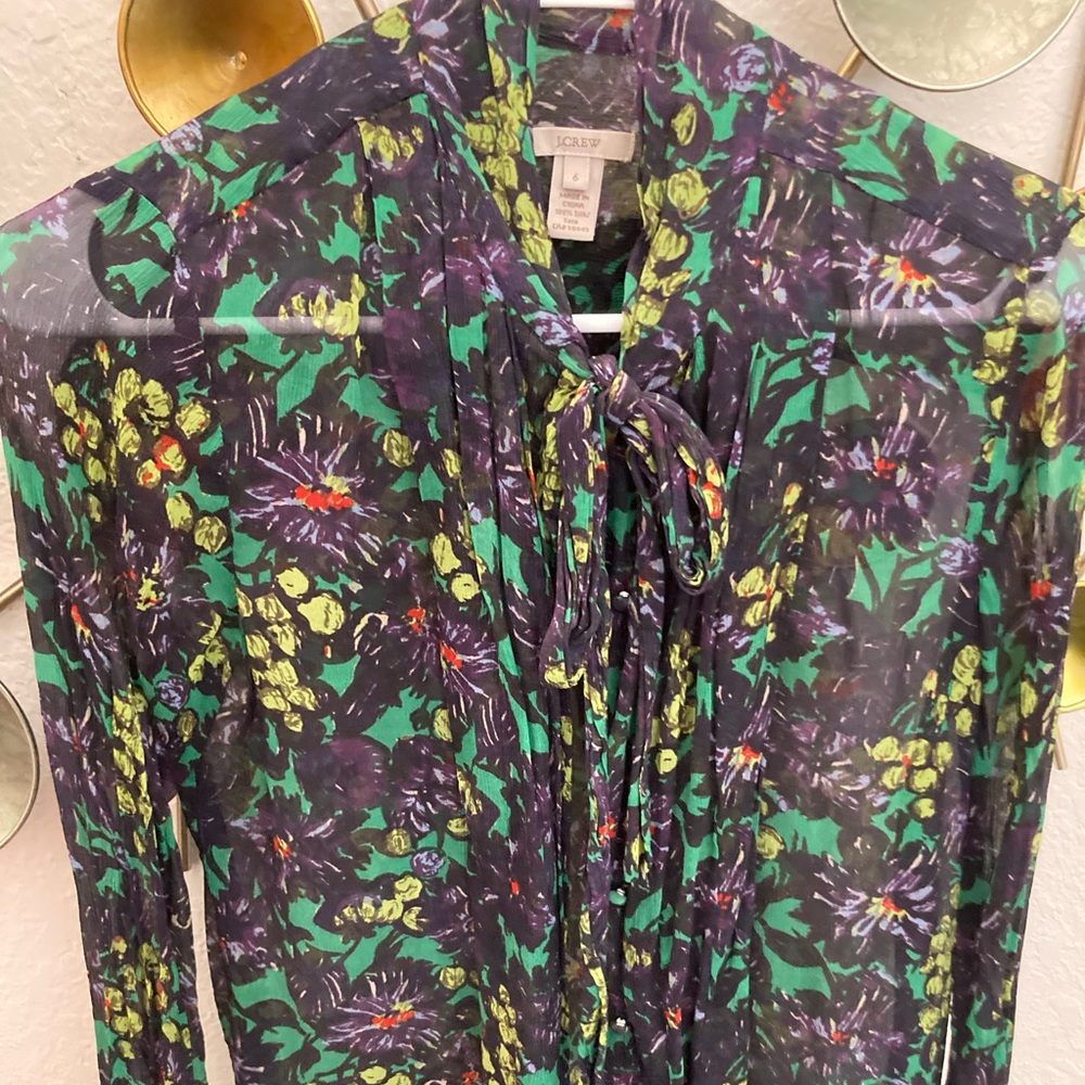 J Crew Button Down Blouse